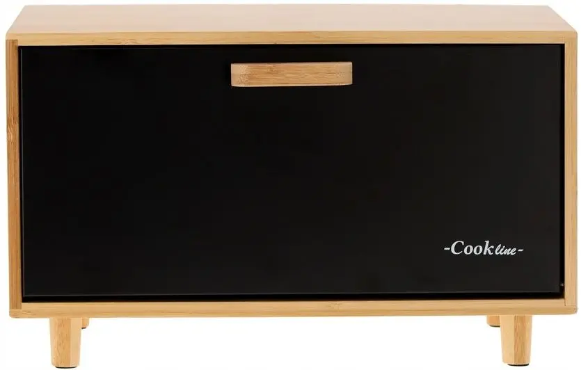 Хлебница Cook Line Timo NEL4959 (Black Matt/Bamboo)