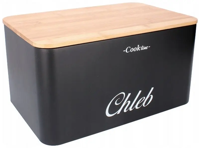Набор хлебница + 3 банки Cook Line Rafano NEL7113 (Black/Bamboo)
