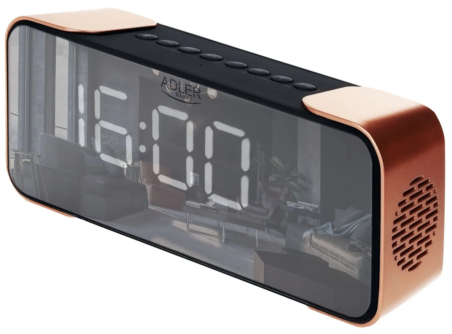 Ceas cu radio Adler AD 1190 (Black/Copper)