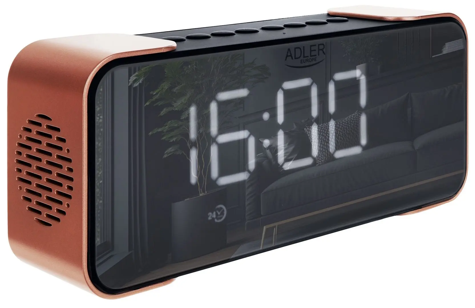 Ceas cu radio Adler AD 1190 (Black/Copper)