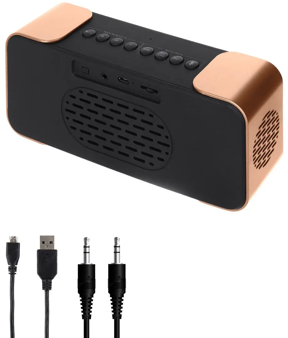 Ceas cu radio Adler AD 1190 (Black/Copper)