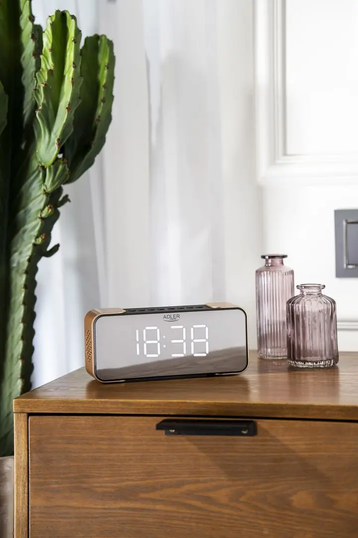 Ceas cu radio Adler AD 1190 (Black/Copper)