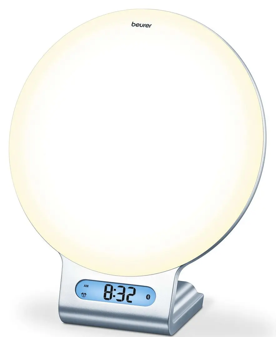 Ceas cu alarmă si iluminare Beurer WL 75 (Silver)