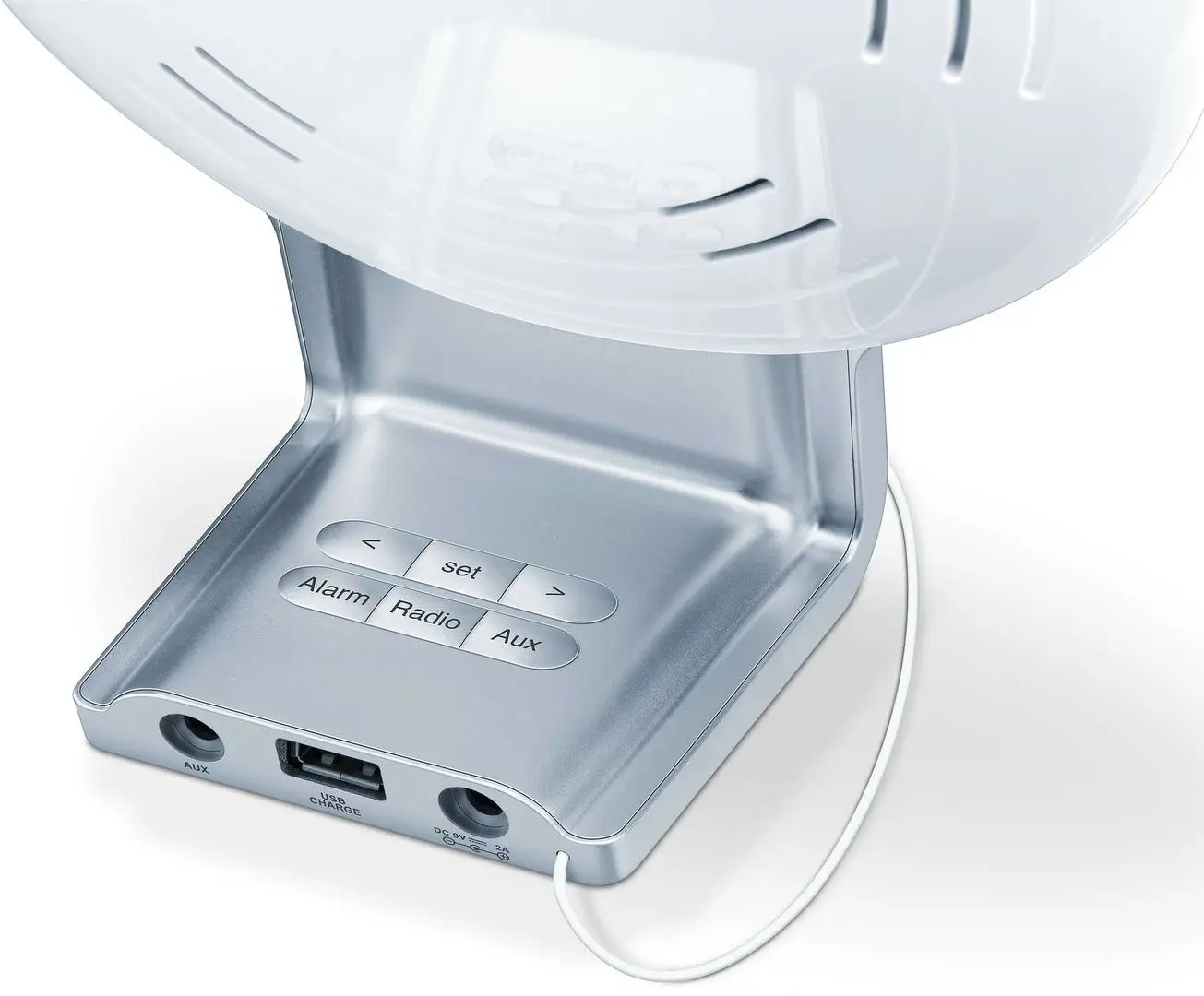 Ceas cu alarmă si iluminare Beurer WL 75 (Silver)