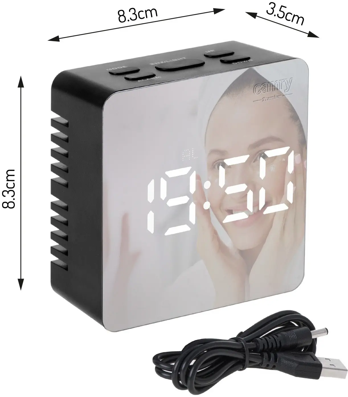 Ceas cu alarma Camry CR 1150 (Black) - 9