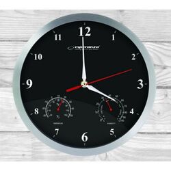 Ceas de perete Esperanza Washington EHC008K 30cm (Black/Silver) Thumb