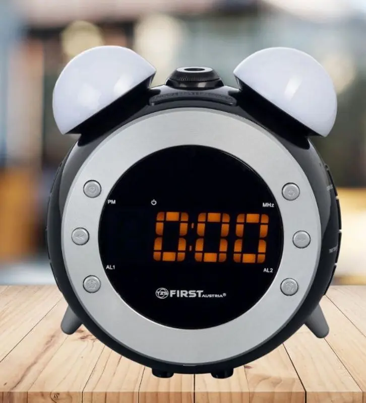 Radio ceas First FA-2421-4 (Black/Gray)