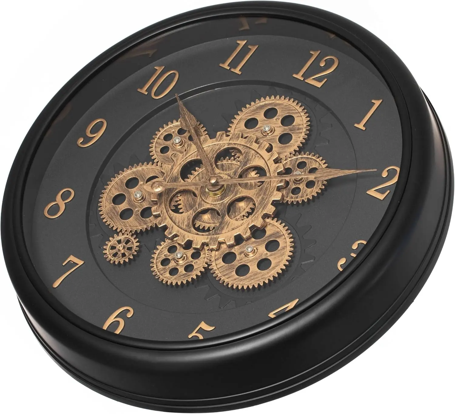Ceas de perete H&S 24698 (Black/Gold) - 2