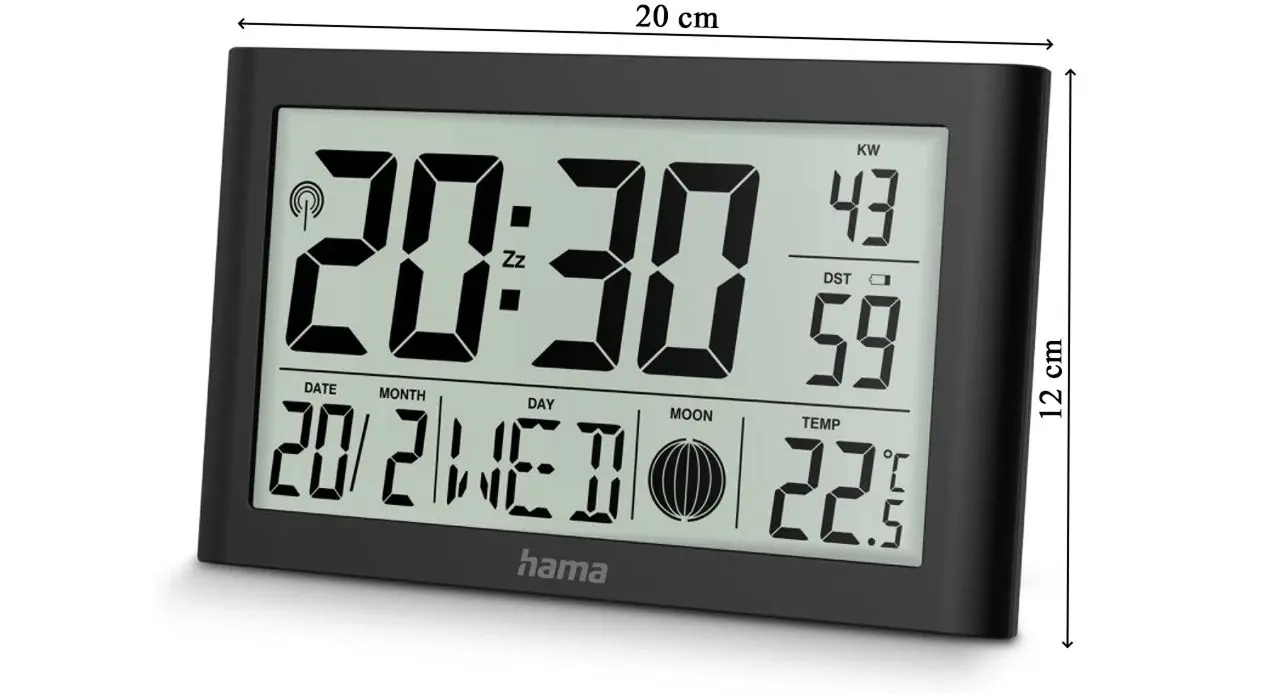 Часы цифровые Hama Martinique (Black)