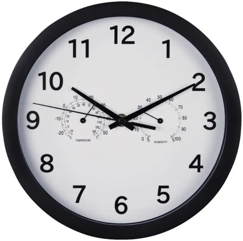 Ceas de perete Hama Pure Plus 186342 (White/Black)