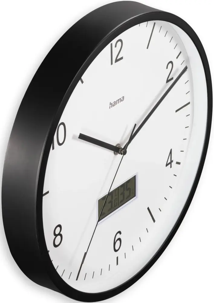 Ceas de perete Hama Lanzarote 185887 (Black/White) - 2