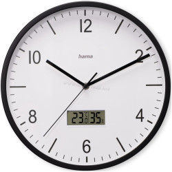 Ceas de perete Hama Lanzarote 185887 (Black/White)