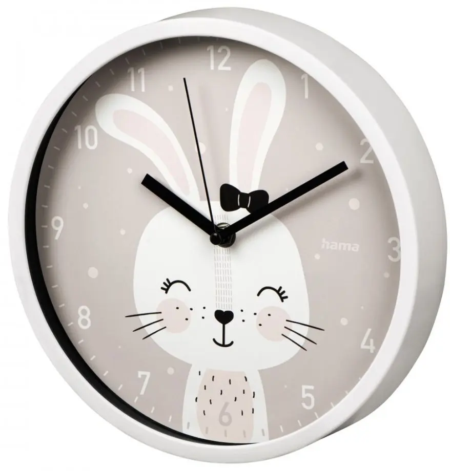 Ceas de perete Hama Lovely Bunny 25cm (Gray)