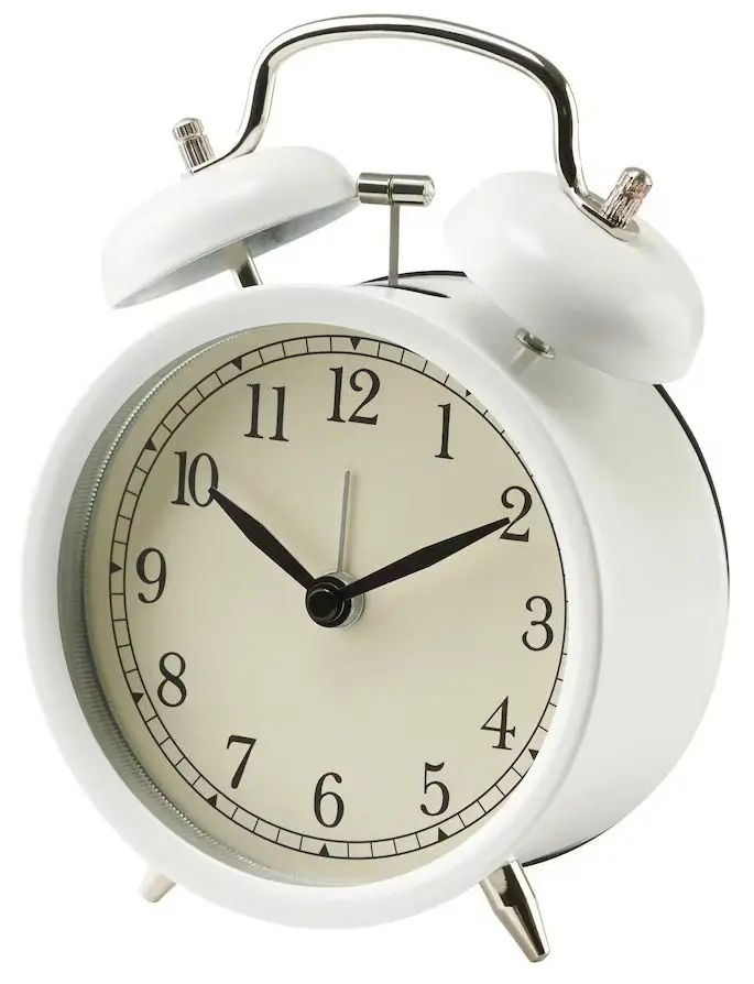 Ceas cu alarma Ikea Dekad 10cm (Alb)