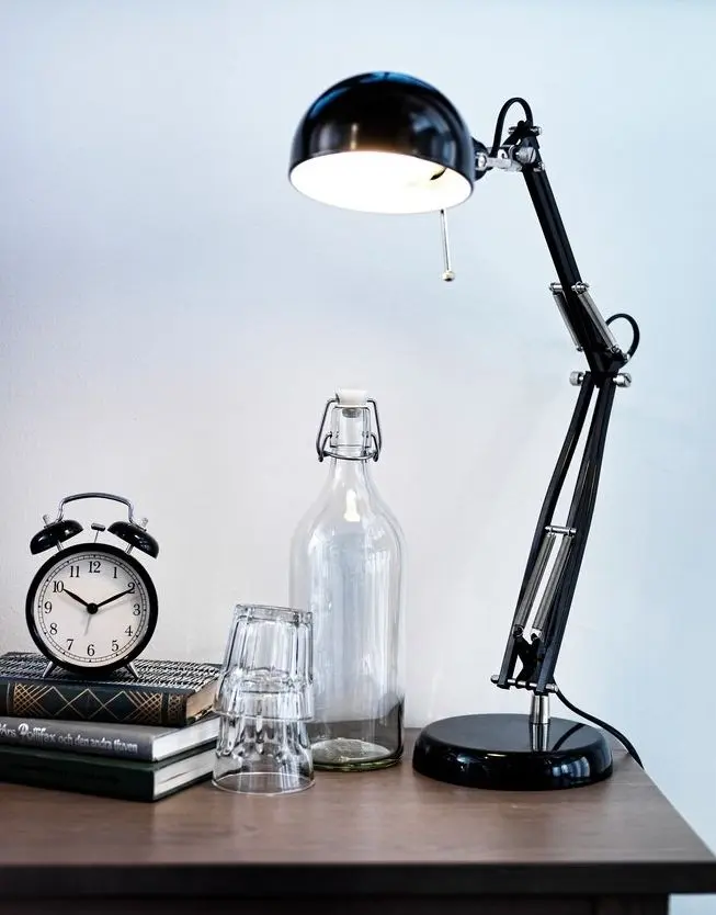 Ceas cu alarma Ikea Dekad 10cm (Negru)