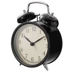Ceas cu alarma Ikea Dekad 10cm (Negru)