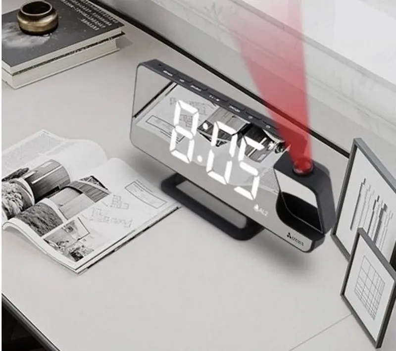 Ceas cu proiector Izoxis 19576 (Black)