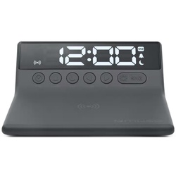 Ceas cu alarma cu incarcare fara fir Muse M-168 WI (Black)