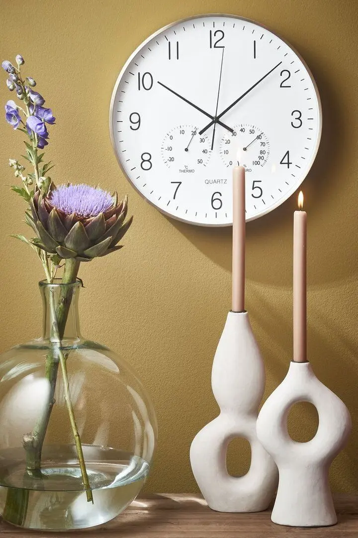 Ceas de perete 50957 (White/Gold)