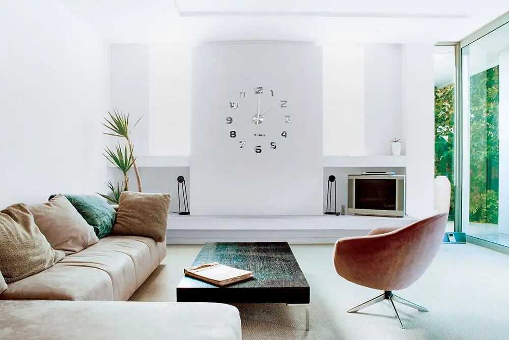 Ceas de perete Ruhhy 22143 (Silver)