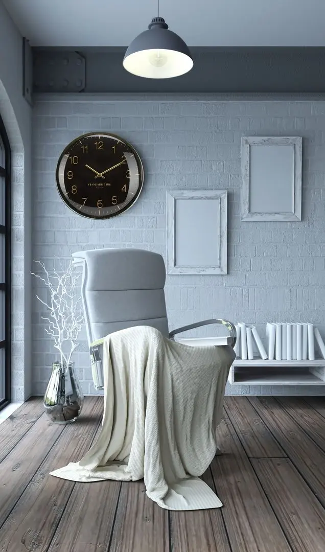 Часы настенные 27775 (Black/Gold)