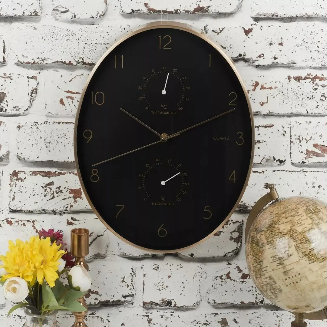 Часы настенные Versa 50955 (Black/Gold)