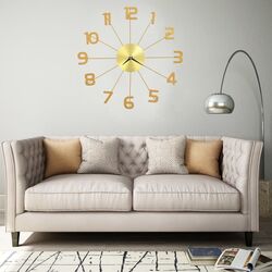 Ceas de perete VidaXL 283858 (Gold) Thumb