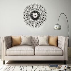 Часы настенные VidaXL 283859 (Black) Thumb