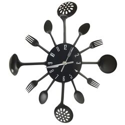 Ceas de perete VidaXL 325163 (Black) Thumb