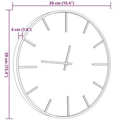 Ceas de perete VidaXL 4008398 (Brown) Thumb