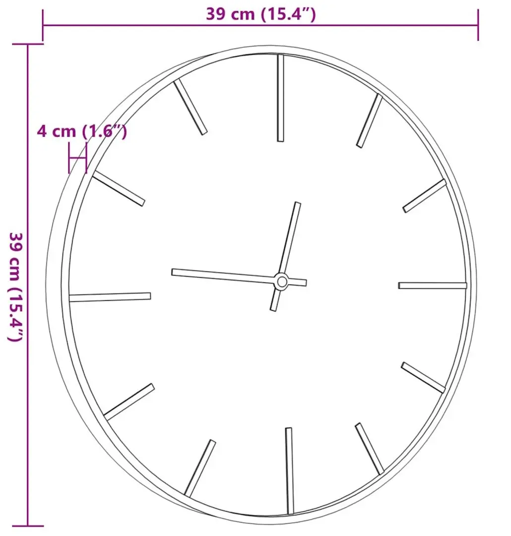 Ceas de perete VidaXL 4008398 (Brown)