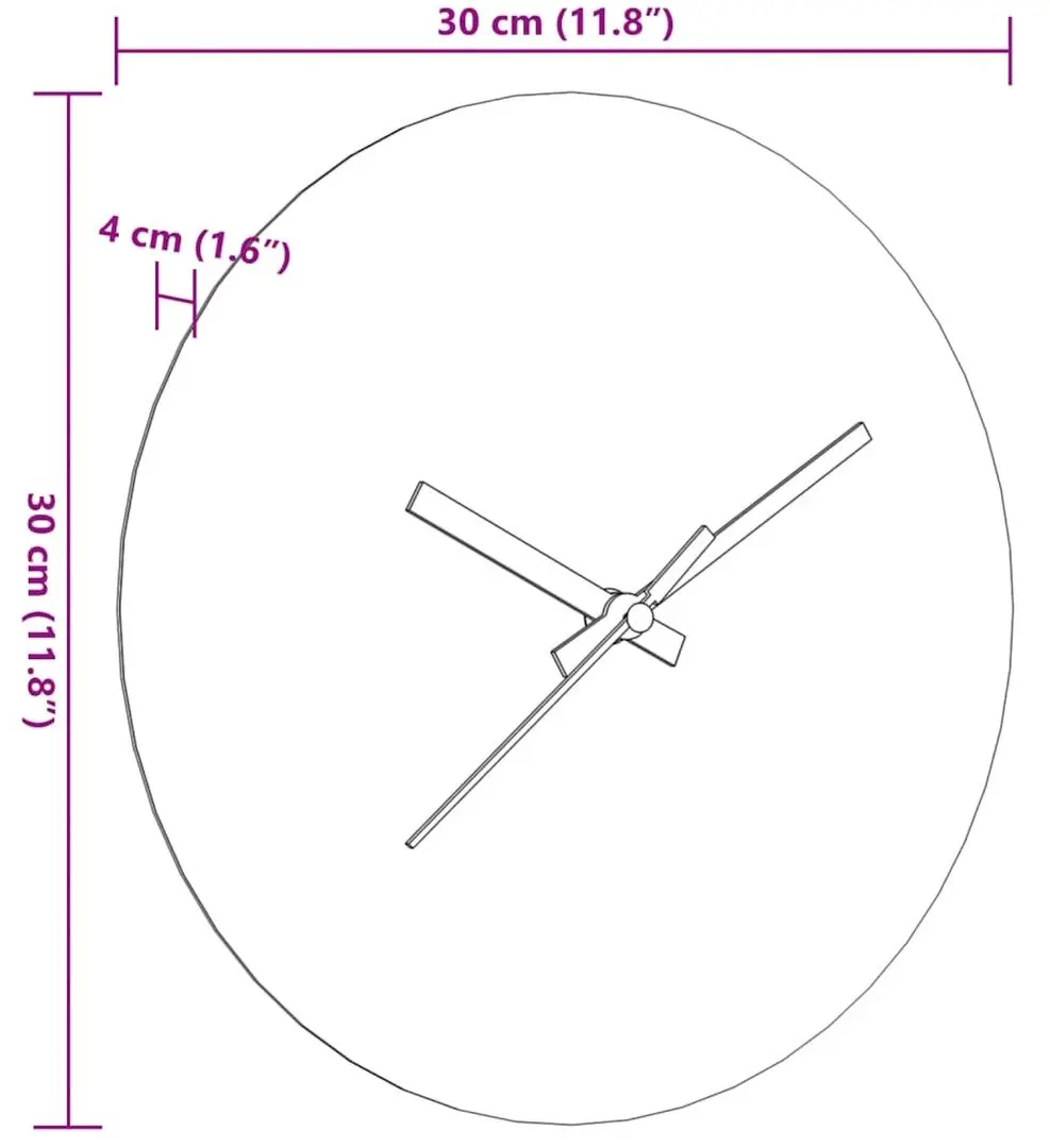 Часы настенные VidaXL 4008404 (Brown)