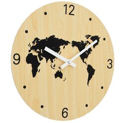 Часы настенные VidaXL 4008405 (Yellow/Black) Thumb