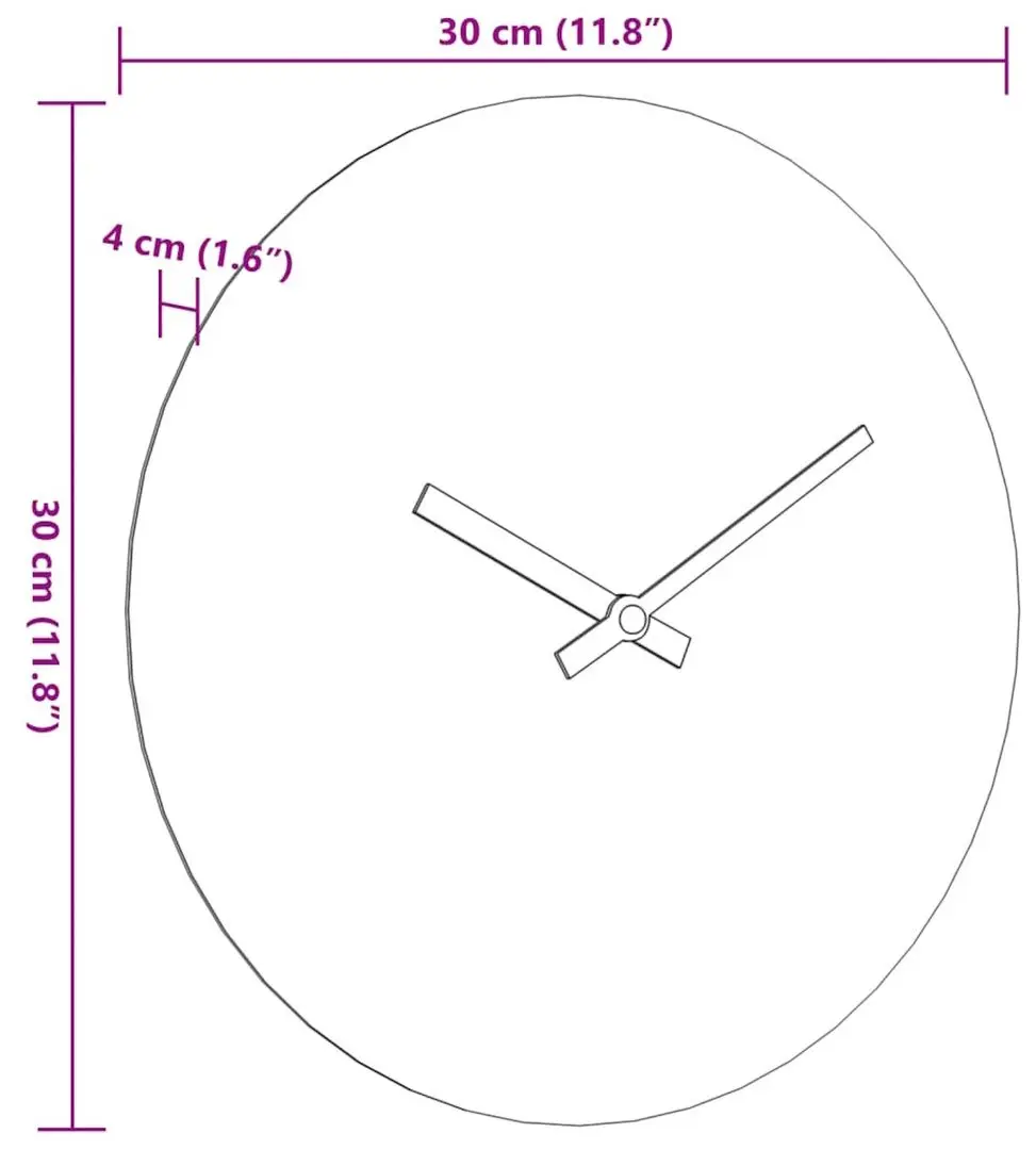 Часы настенные VidaXL 4008405 (Yellow/Black)