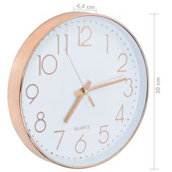 Ceas de perete VidaXL 50633 (Gold Rose) Thumb