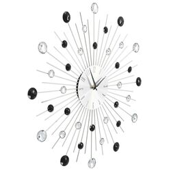 Ceas de perete VidaXL 50641 (Silver/Black) Thumb