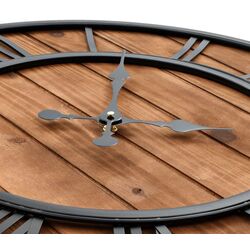 Ceas de perete VidaXL 50646 (Black/Wood) Thumb