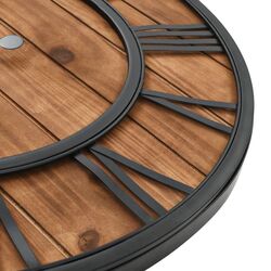 Ceas de perete VidaXL 50646 (Black/Wood) Thumb