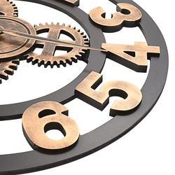 Ceas de perete VidaXL 283861 (Gold/Black) Thumb