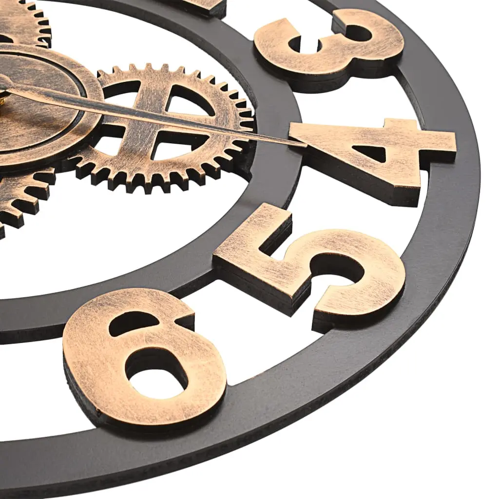 Ceas de perete VidaXL 283861 (Gold/Black)