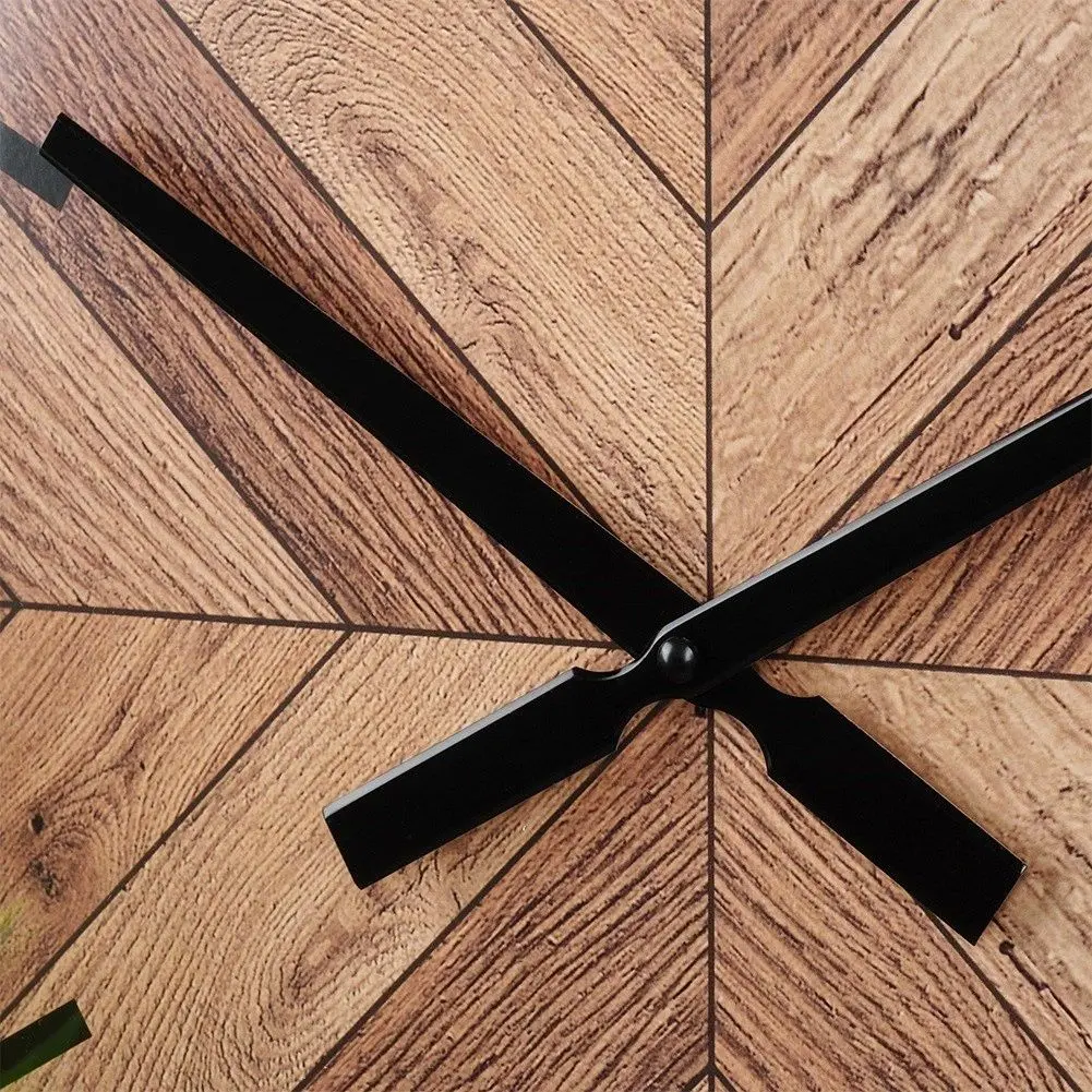 Часы настенные H&S 8721037036955 (Wood/Black) - 3