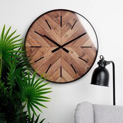 Часы настенные H&S 8721037036955 (Wood/Black) Thumb