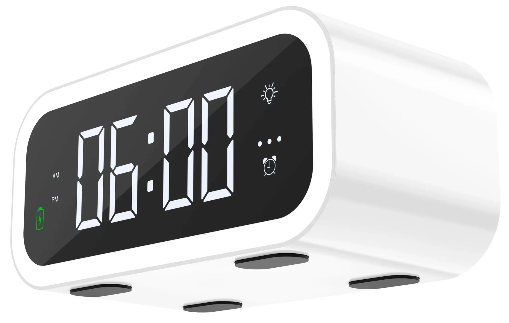 Будильник с беспроводной зарядкой Wiwu Wi-W015 (White)