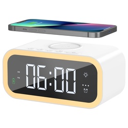 Будильник с беспроводной зарядкой Wiwu Wi-W015 (White) Thumb