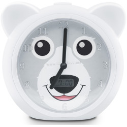 Будильник Zazu Bobby the bear (White/Grey)