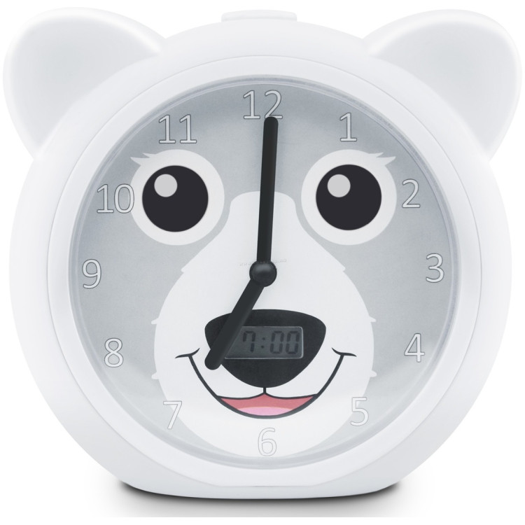 Будильник Zazu Bobby the bear (White/Grey)