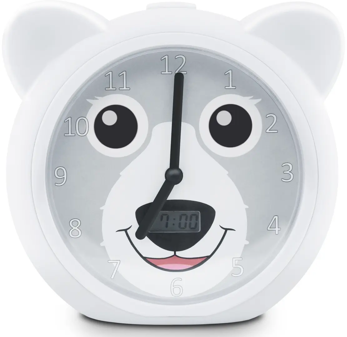 Будильник Zazu Bobby the bear (White/Grey)