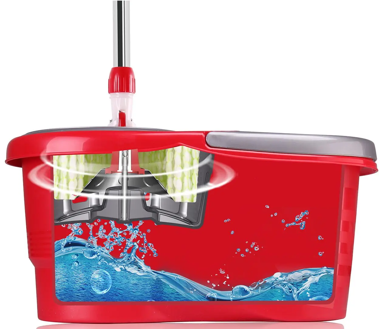 Galeata cu mop rotativ Green Blue GB800 (Red/Gray) - 8