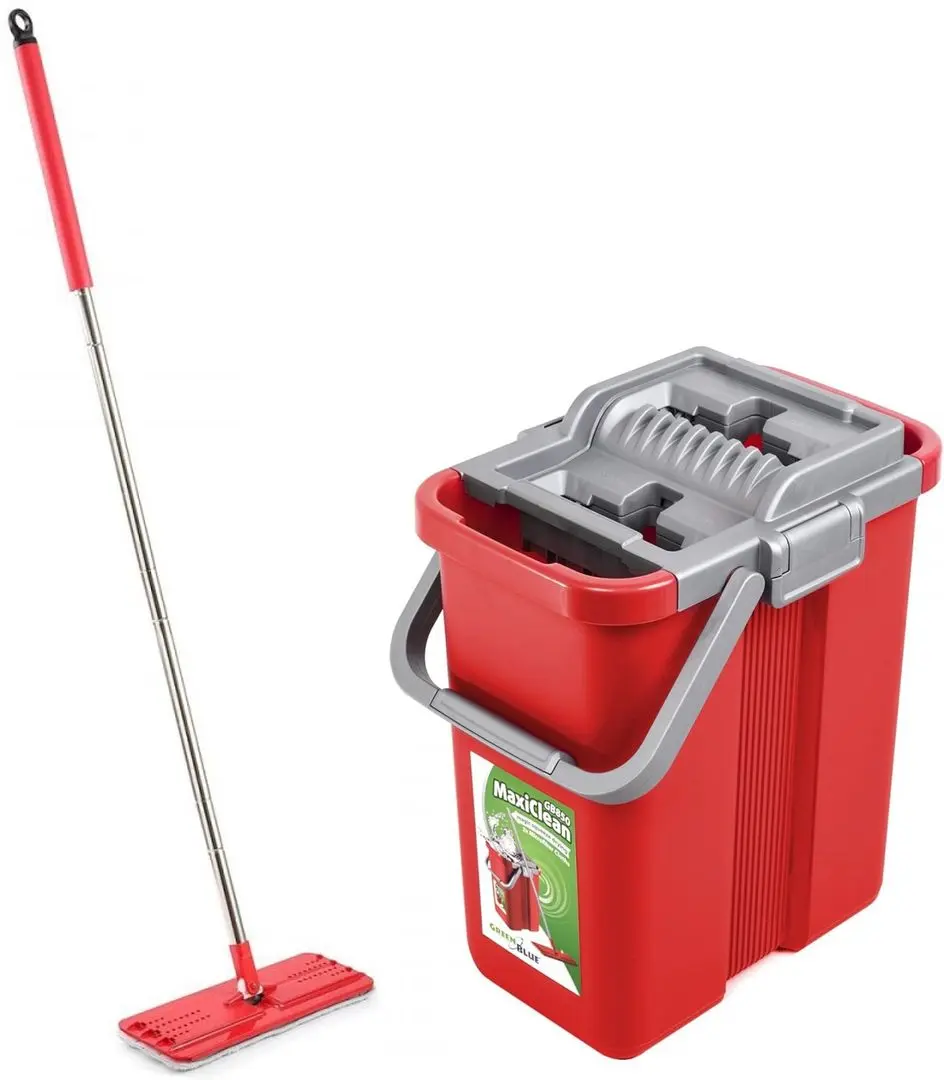 Set mop + galeata GreenBlue Maxiclean GB850 (Red/Gray)