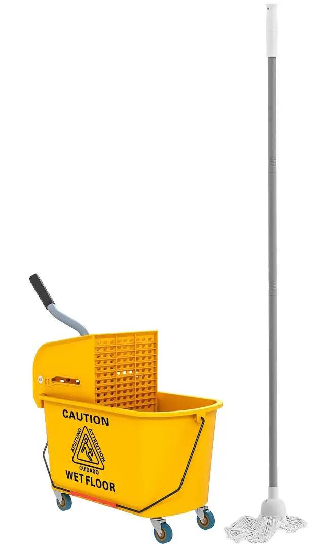 Set de curatat Homcom 720-027V00YL (Yellow)